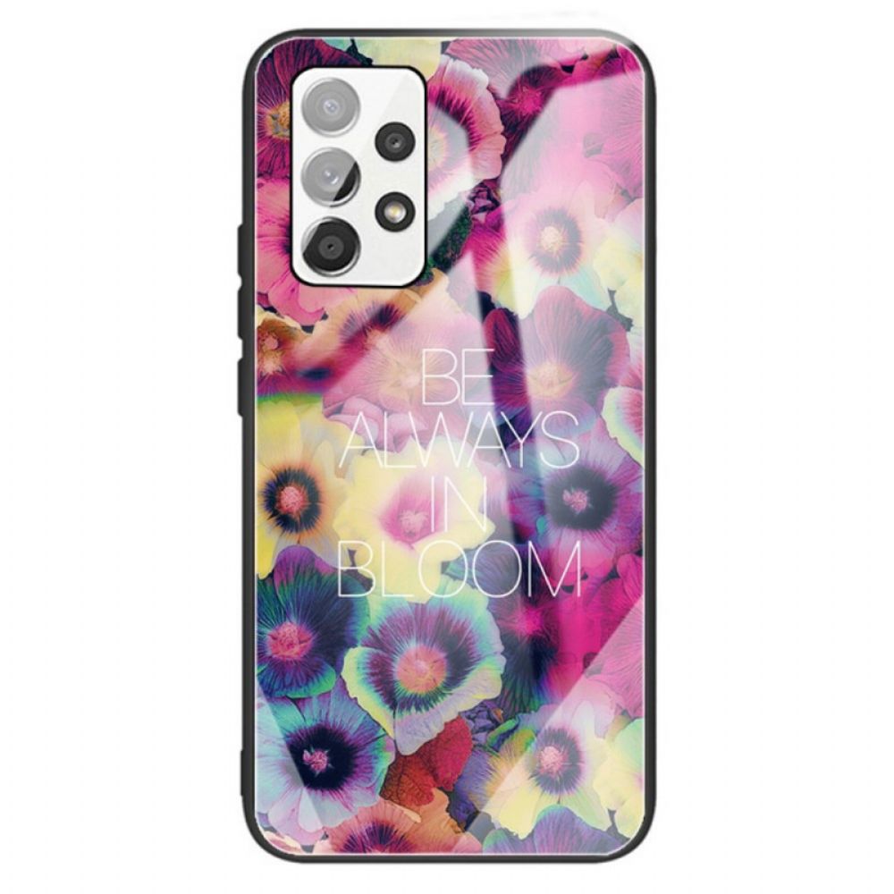 Telefoonhoesje voor Samsung Galaxy A13 Be Always In Bloom Gehard Glas