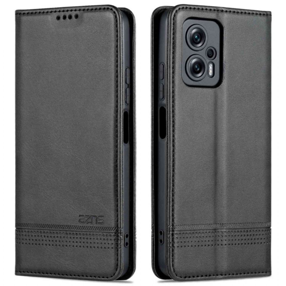 Bescherming Hoesje voor Poco X4 GT Folio-hoesje Azns Kunstleer Merk