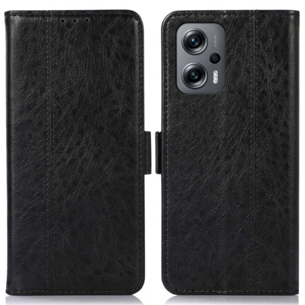 Leren Hoesje voor Poco X4 GT Getextureerd Kunstleer