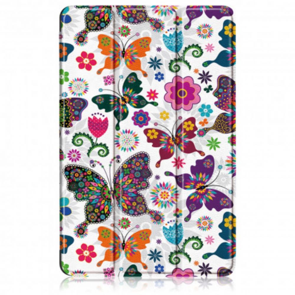 Bescherming Hoesje voor Huawei MatePad Pro 12.6 Verbeterde Retro Vlinders En Bloemen