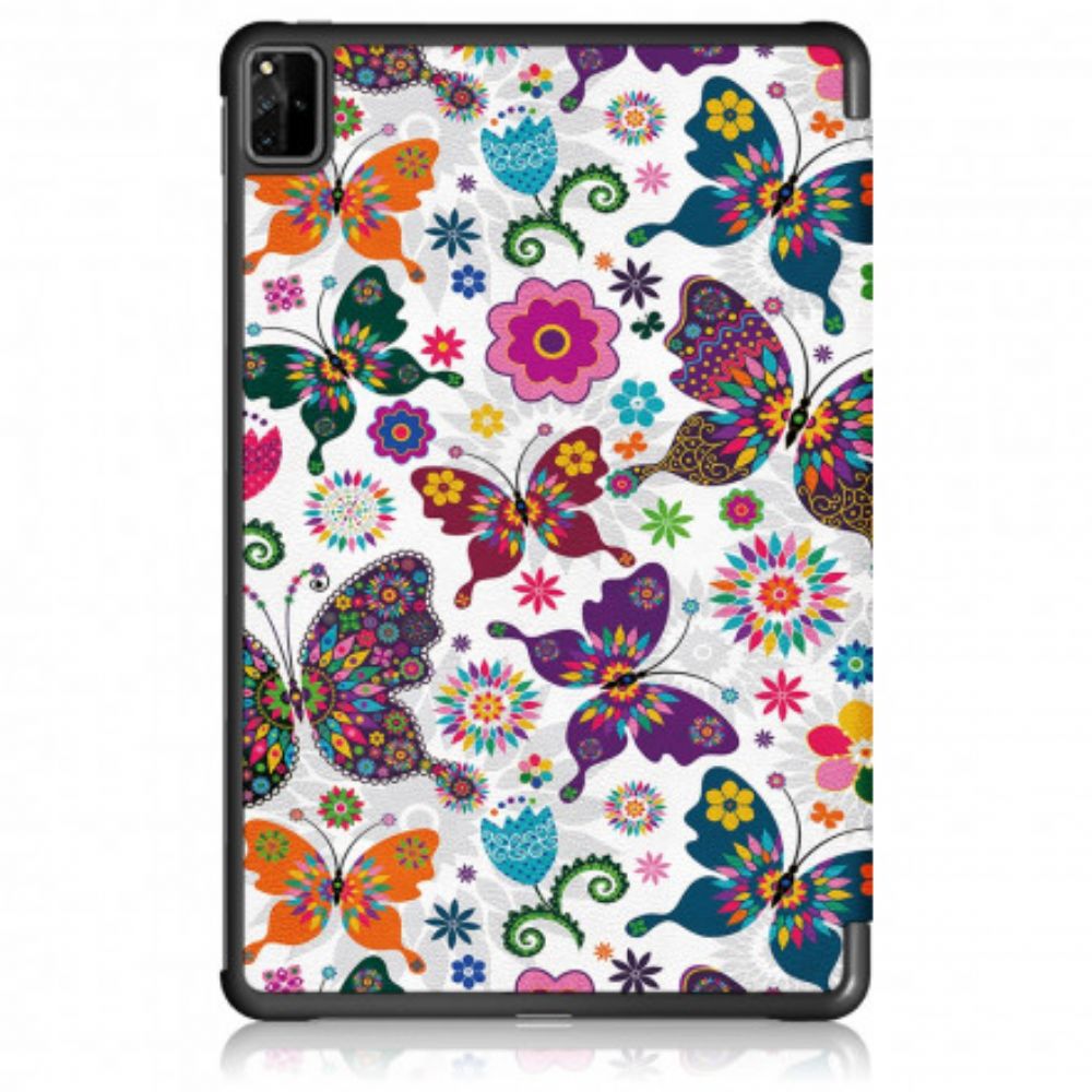 Bescherming Hoesje voor Huawei MatePad Pro 12.6 Verbeterde Retro Vlinders En Bloemen