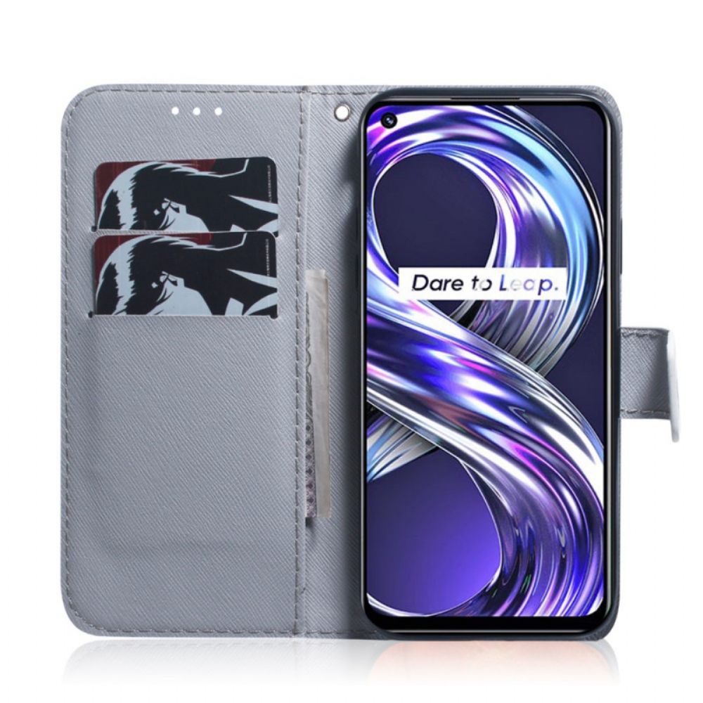 Flip Case voor Realme 8i Tijgergezicht
