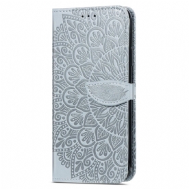 Folio-hoesje voor Realme 8i Tribale Bladeren