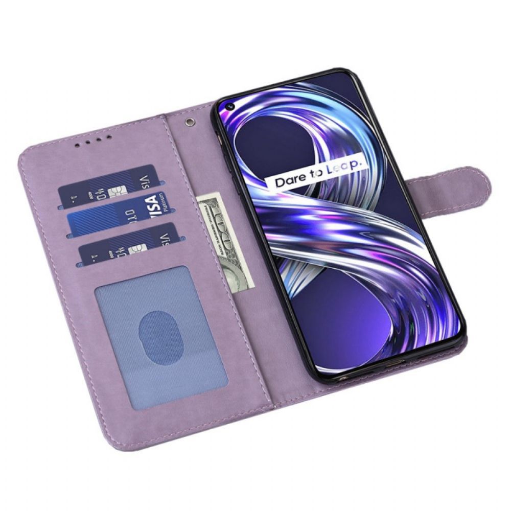Leren Hoesje voor Realme 8i Boom En Hert