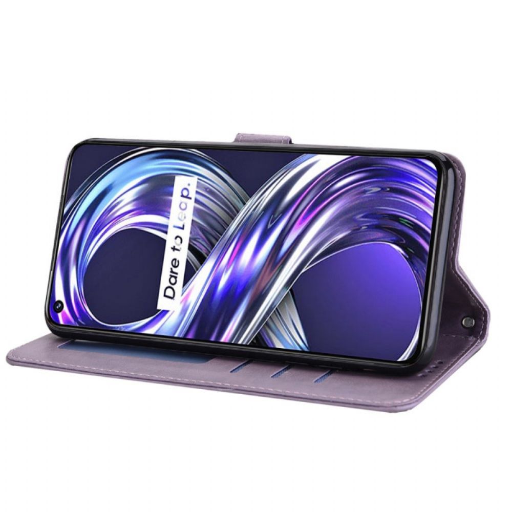 Leren Hoesje voor Realme 8i Boom En Hert