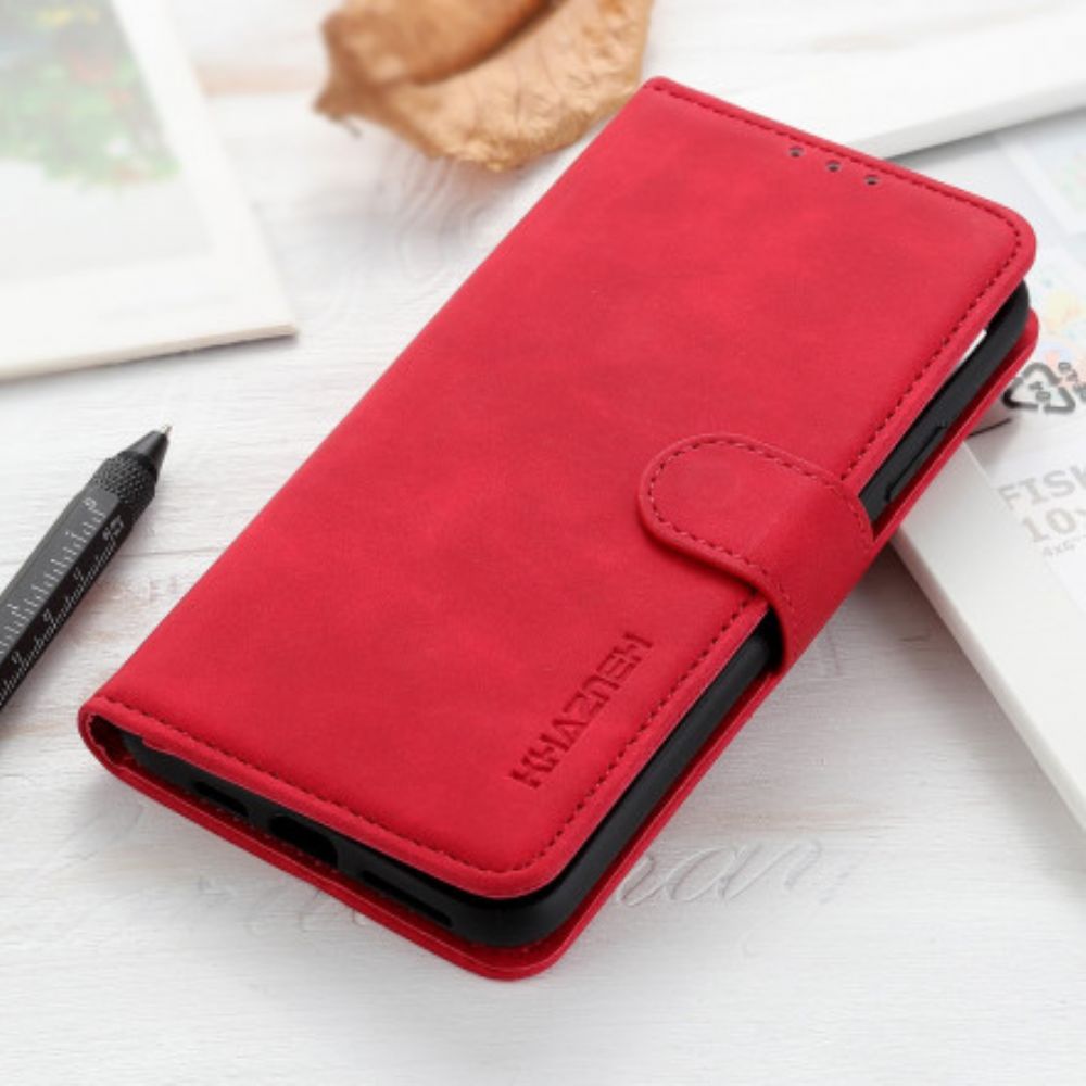 Flip Case voor Oppo Find X3 Neo Mat Vintage Leereffect Khazneh