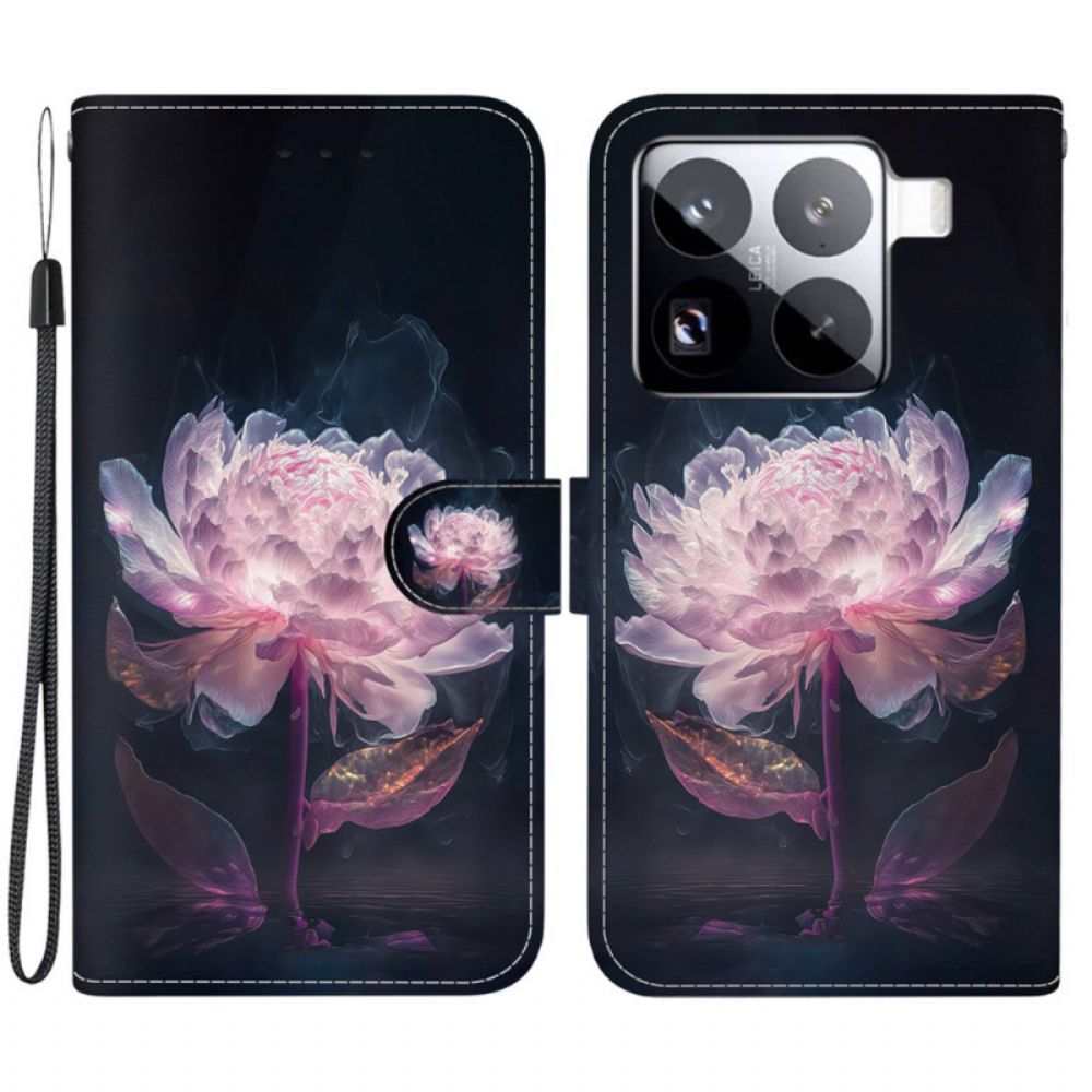 Bescherming Hoesje Xiaomi 15 Pro Paarse Pioenroos