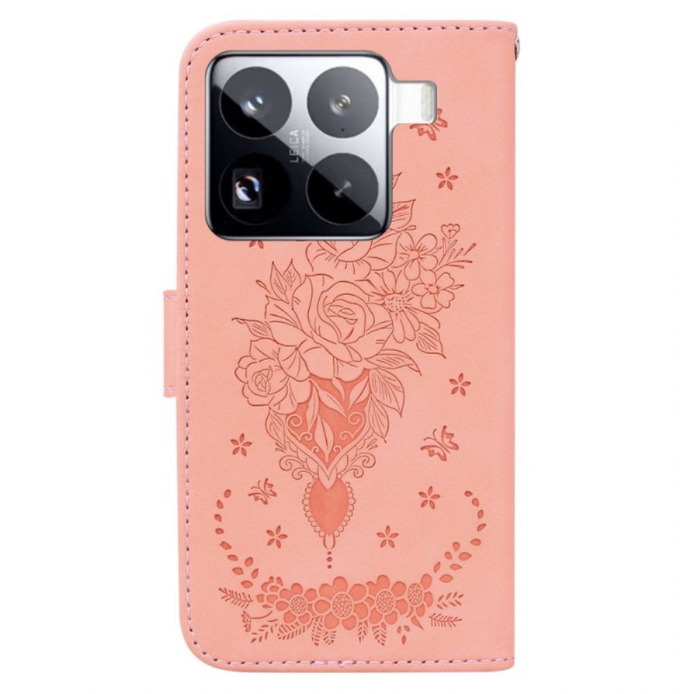 Bescherming Hoesje Xiaomi 15 Pro Roze Suède-effect