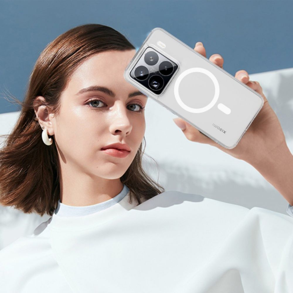 Case Hoesje Xiaomi 15 Pro Telefoonhoesje Transparant Magsafe-compatibel