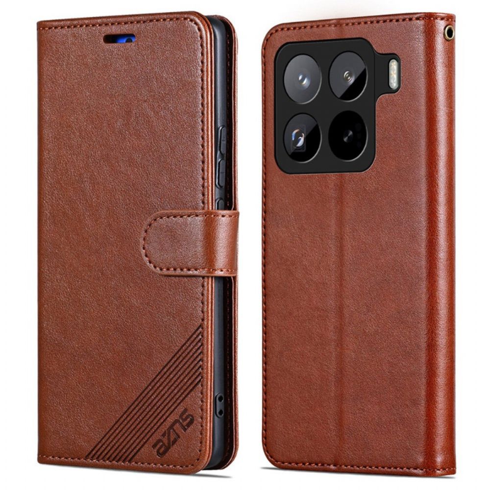 Flip Case Leren Xiaomi 15 Pro Azns