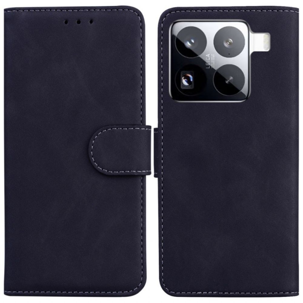 Flip Case Leren Xiaomi 15 Pro Suède-effect