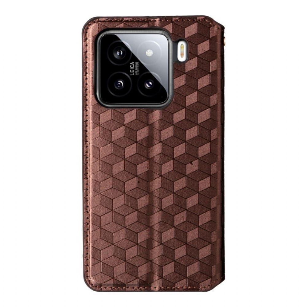 Folio-hoesje Xiaomi 15 Pro 3d-patroon