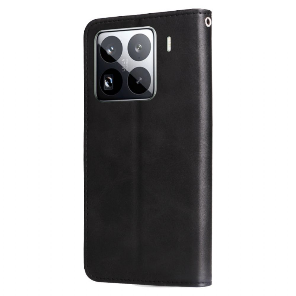 Folio-hoesje Xiaomi 15 Pro Portemonnee Met Ritssluiting