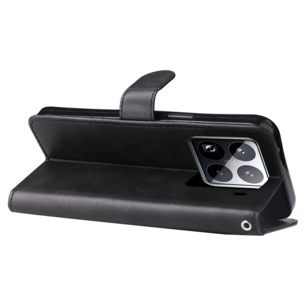 Folio-hoesje Xiaomi 15 Pro Portemonnee Met Ritssluiting