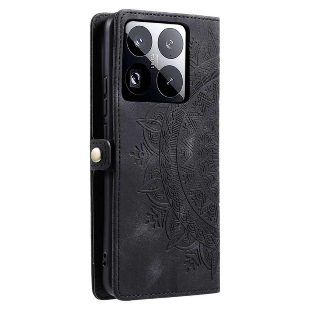 Folio-hoesje Xiaomi 15 Pro Telefoonhoesje Bandje Met Totemmotief