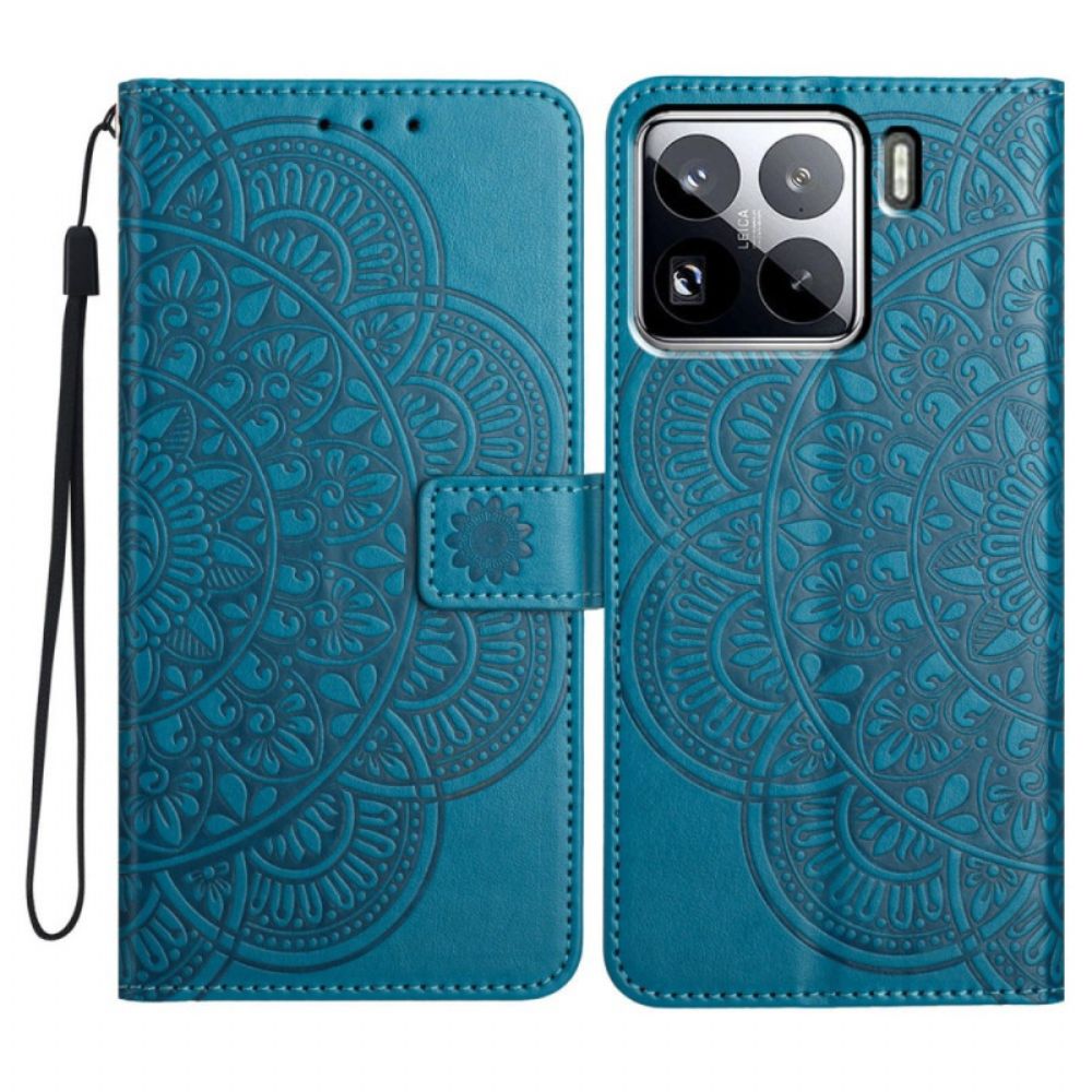 Folio-hoesje Xiaomi 15 Pro Telefoonhoesje Mandala-patroon