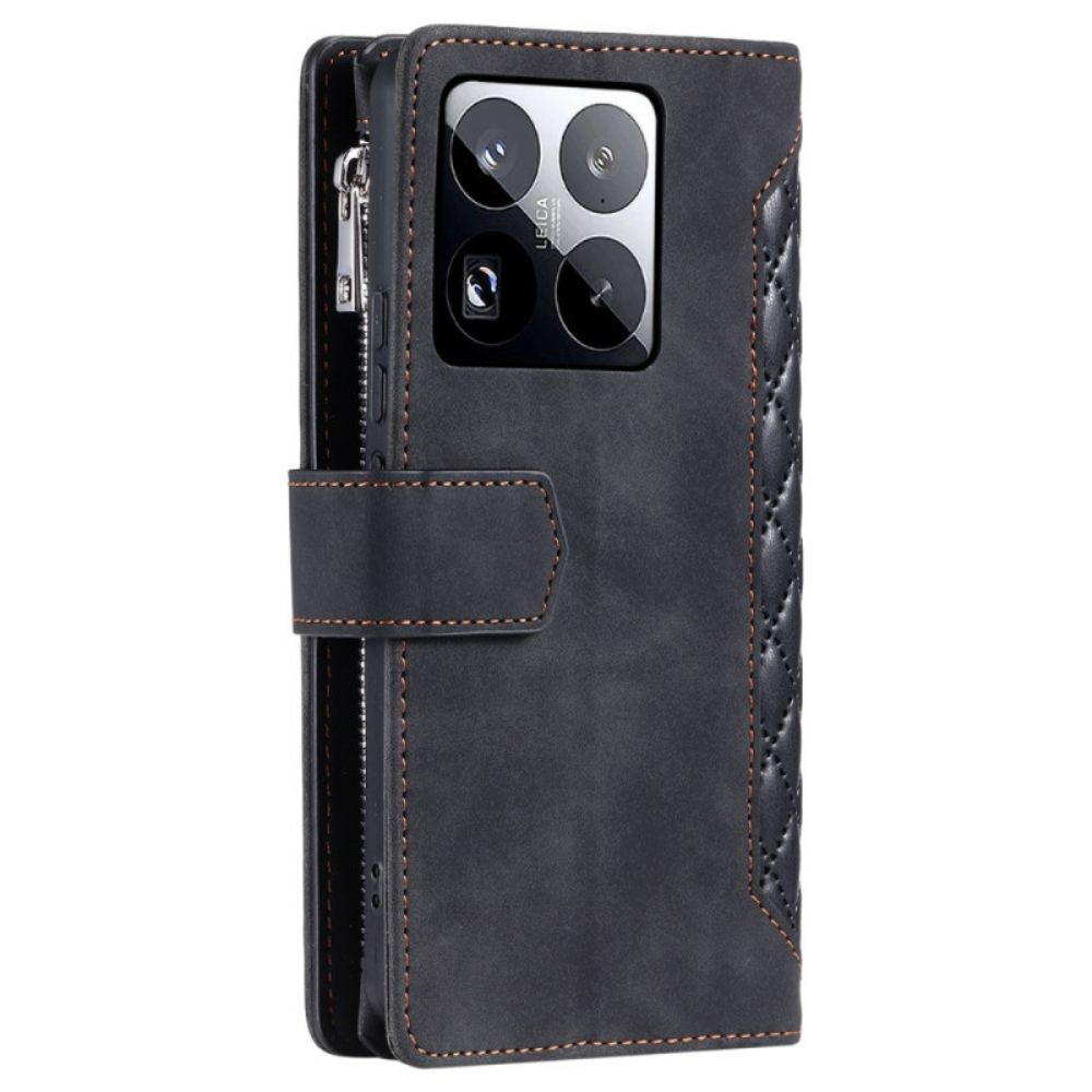 Folio-hoesje Xiaomi 15 Pro Telefoonhoesje Multifunctionele Gewatteerde Portemonnee