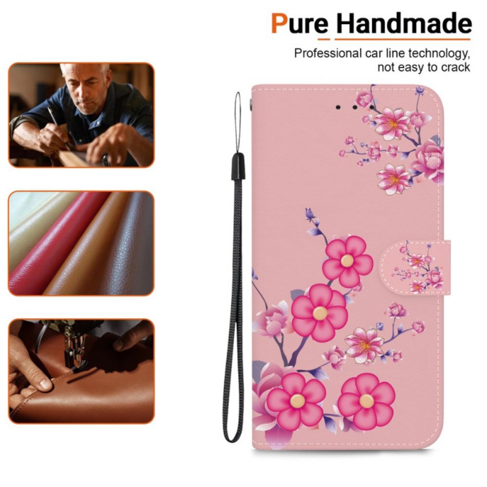 Folio-hoesje Xiaomi 15 Pro Telefoonhoesje Sakura Patroon