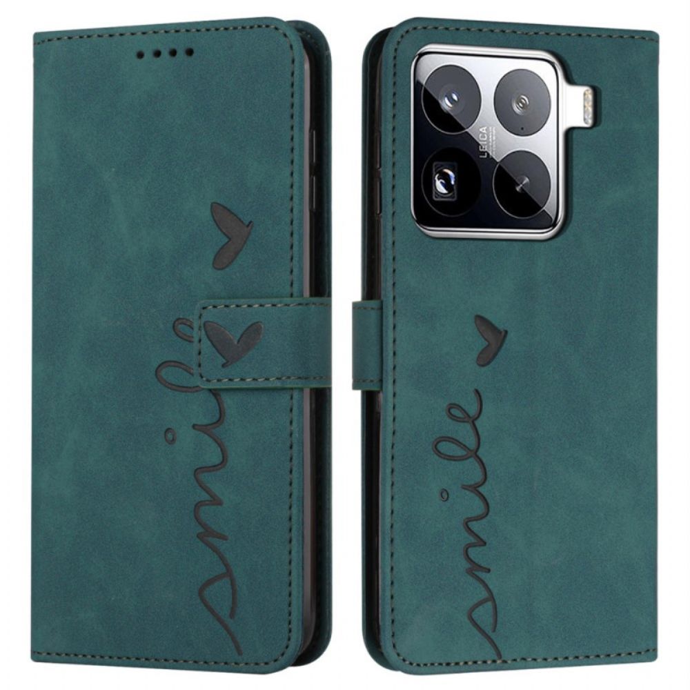 Folio-hoesje Xiaomi 15 Pro Telefoonhoesje Smile