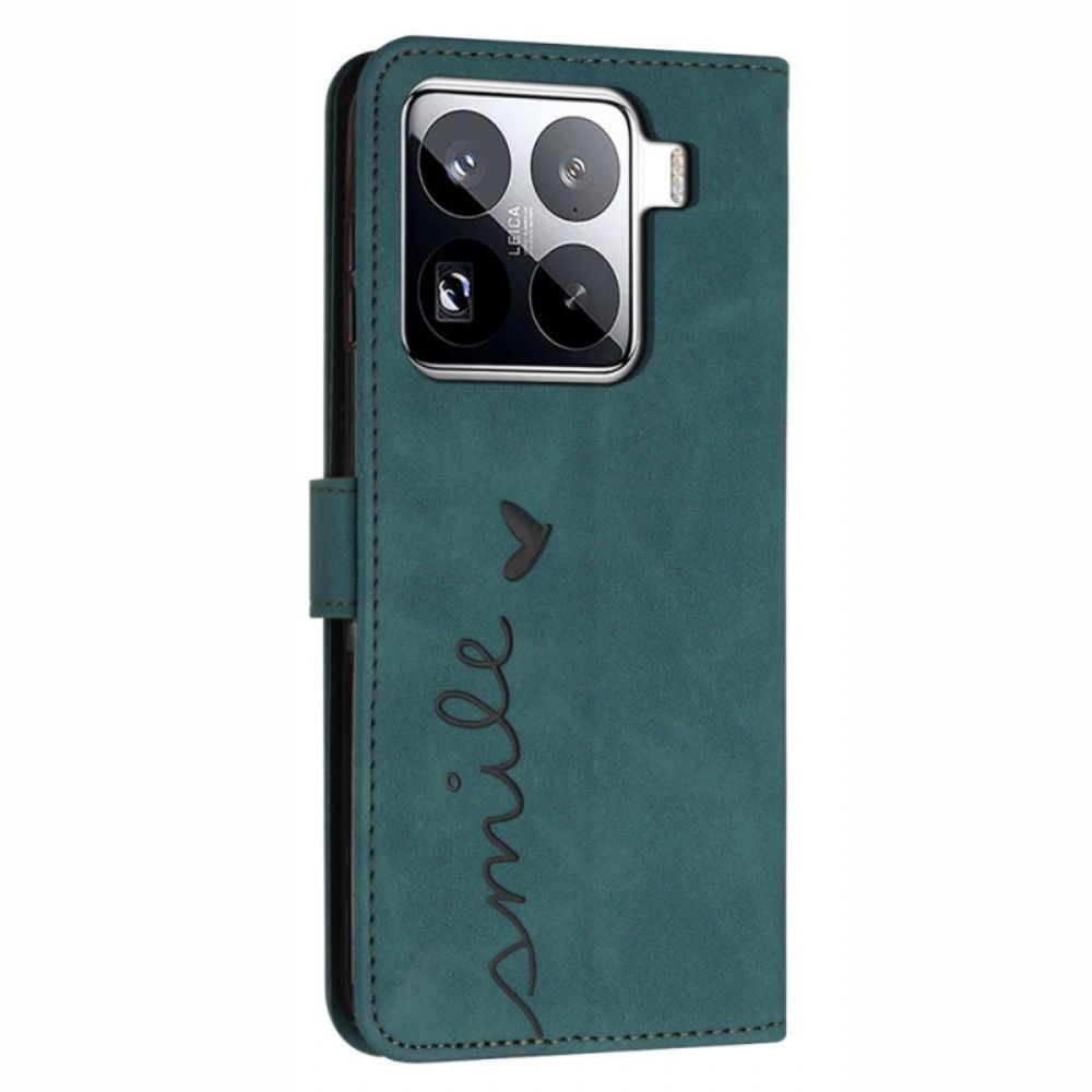 Folio-hoesje Xiaomi 15 Pro Telefoonhoesje Smile