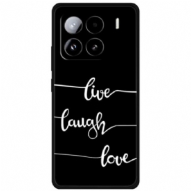 Hoesje Voor Xiaomi 15 Pro Schokbestendig Tpu-printpatroon - Leef Lach Heb Lief
