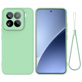 Hoesje Voor Xiaomi 15 Pro Sleutelkoord Van Vloeibare Siliconen