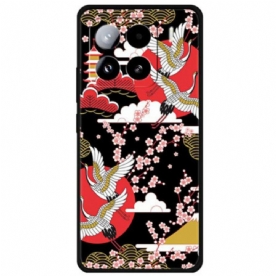 Hoesje Voor Xiaomi 15 Pro Vier Kraanvogels In Vlucht