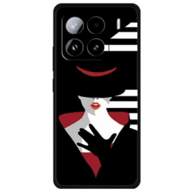 Hoesje Xiaomi 15 Pro Dame Met Een Zwarte Hoed