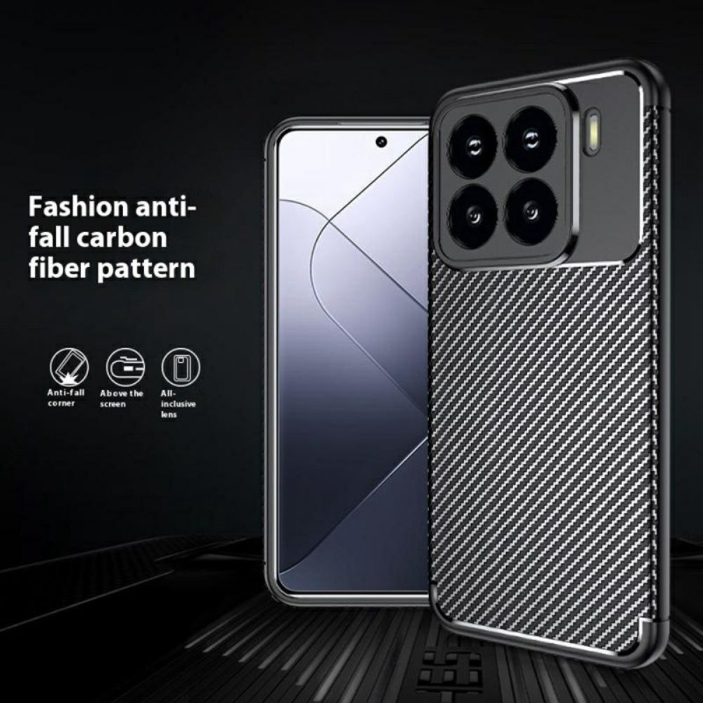 Hoesje Xiaomi 15 Pro Flexibele Koolstofvezel Bescherming Hoesje