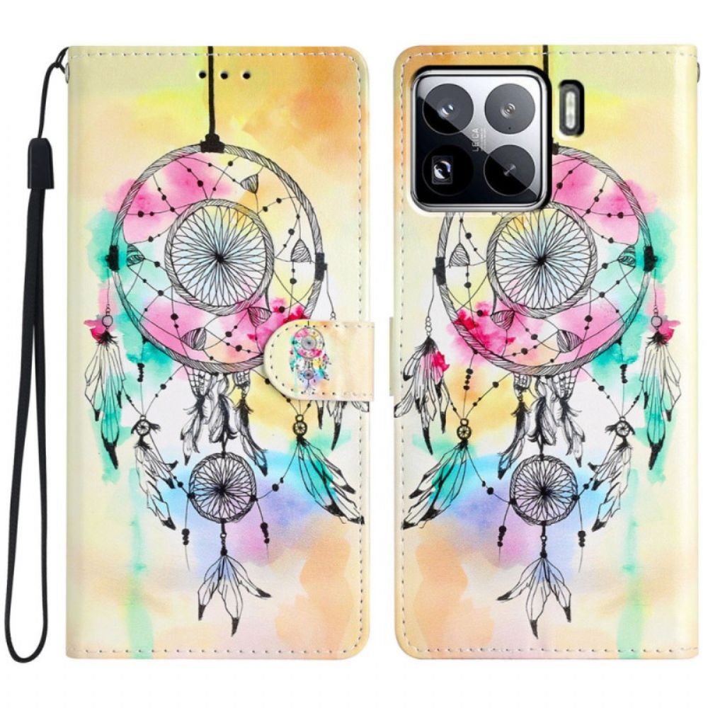 Leren Hoesje Voor Xiaomi 15 Pro Dromenvanger In Aquarel