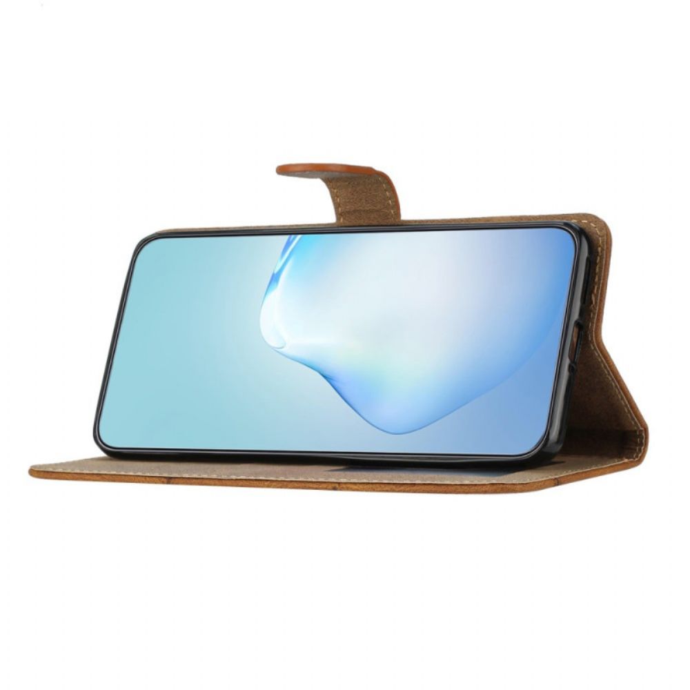 Leren Hoesje Voor Xiaomi 15 Pro Lijnen En Strepen Met Bandje