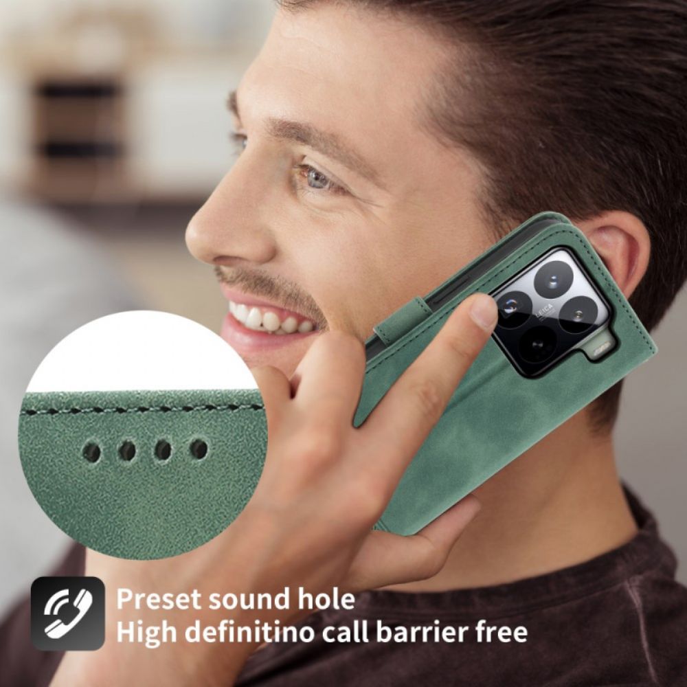 Leren Hoesje Xiaomi 15 Pro Dierfeng Bescherming Hoesje