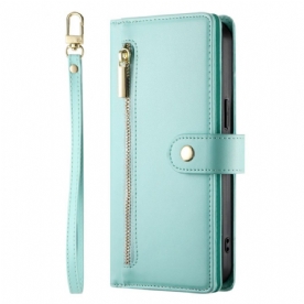 Leren Hoesje Xiaomi 15 Pro Portemonnee Met Riem En Schouderriem