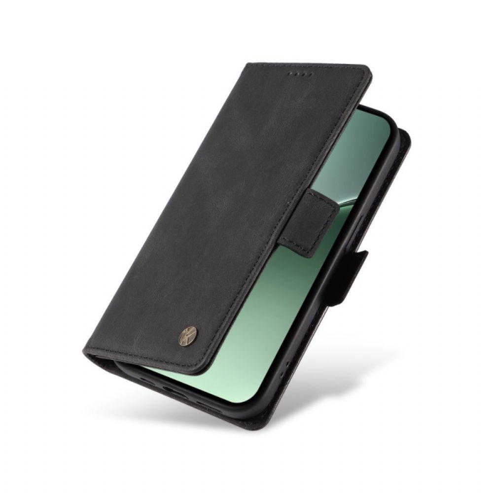 Leren Hoesje Xiaomi 15 Pro Yikatu Suède-effect Bescherming Hoesje