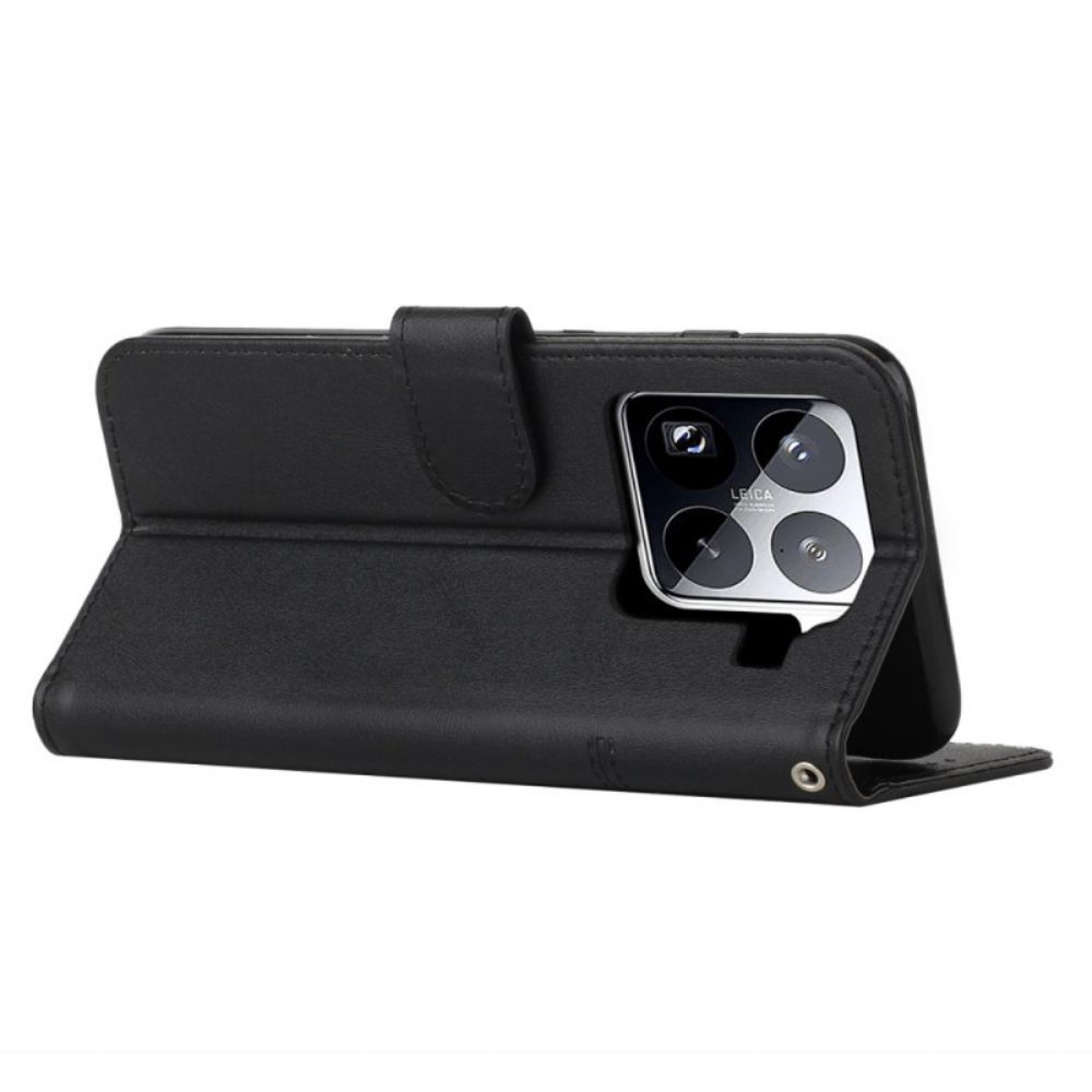 Leren Hoesje Xiaomi 15 Pro Zakelijk Bescherming Hoesje