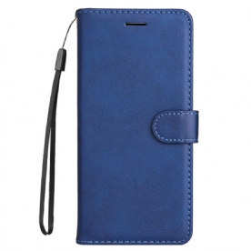 Bescherming Hoesje Poco X7 5g Effen Kunstleer