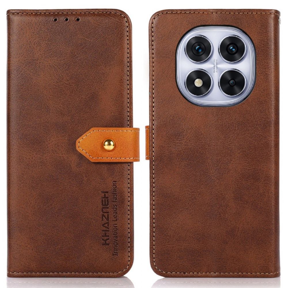 Bescherming Hoesje Poco X7 5g Gouden Sluiting Khazneh