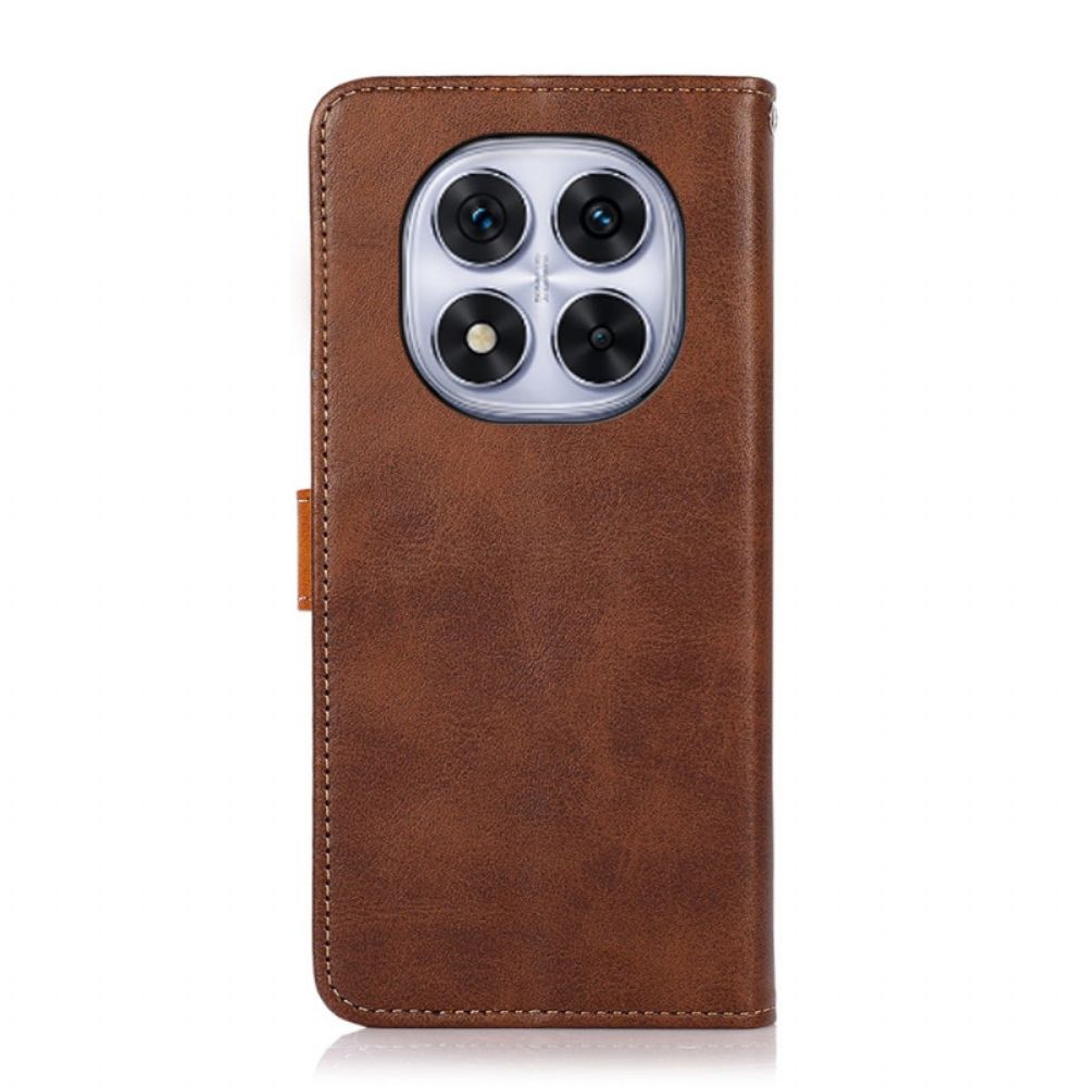 Bescherming Hoesje Poco X7 5g Gouden Sluiting Khazneh