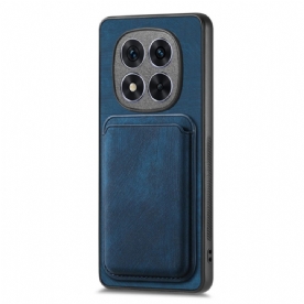 Cover Hoesje Poco X7 5g Telefoonhoesje Afneembare Kaarthouder Met Leereffect