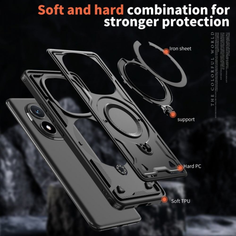 Cover Hoesje Poco X7 5g Telefoonhoesje Draaibare Houder En Magsafe-compatibel