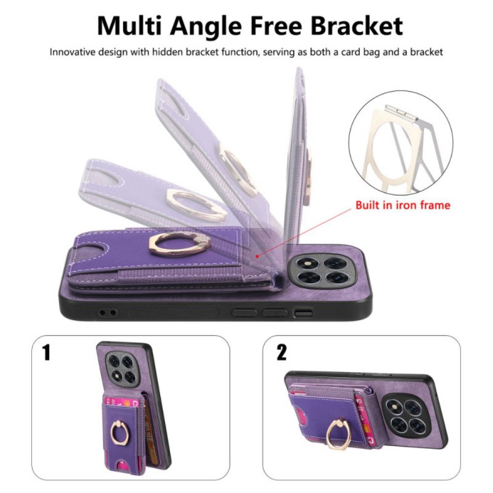 Cover Hoesje Poco X7 5g Telefoonhoesje Magnetische Kaarthouder Met Verticale Klep