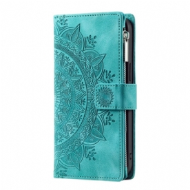 Cover Poco X7 5g Mandala Suède-effect Portemonnee Bescherming Hoesje