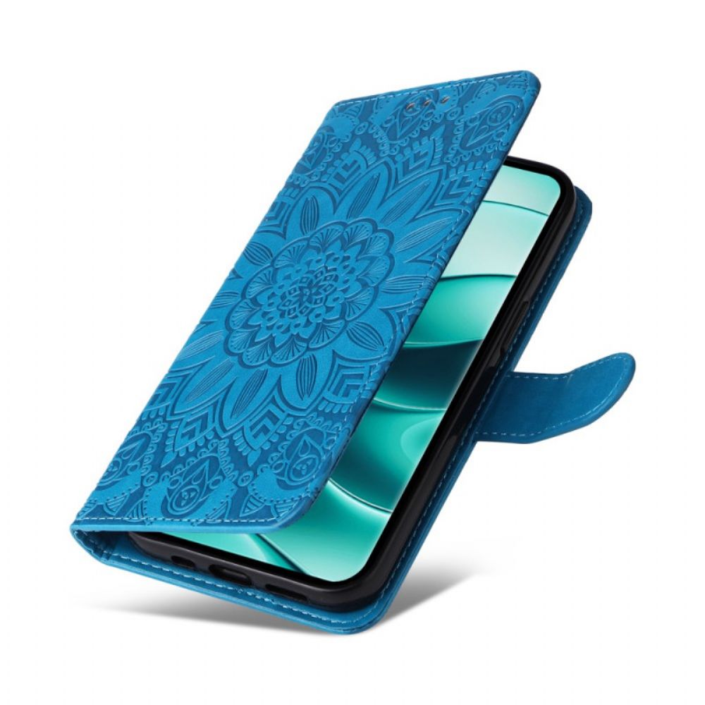 Flip Case Leren Poco X7 5g Opvallende Mandala