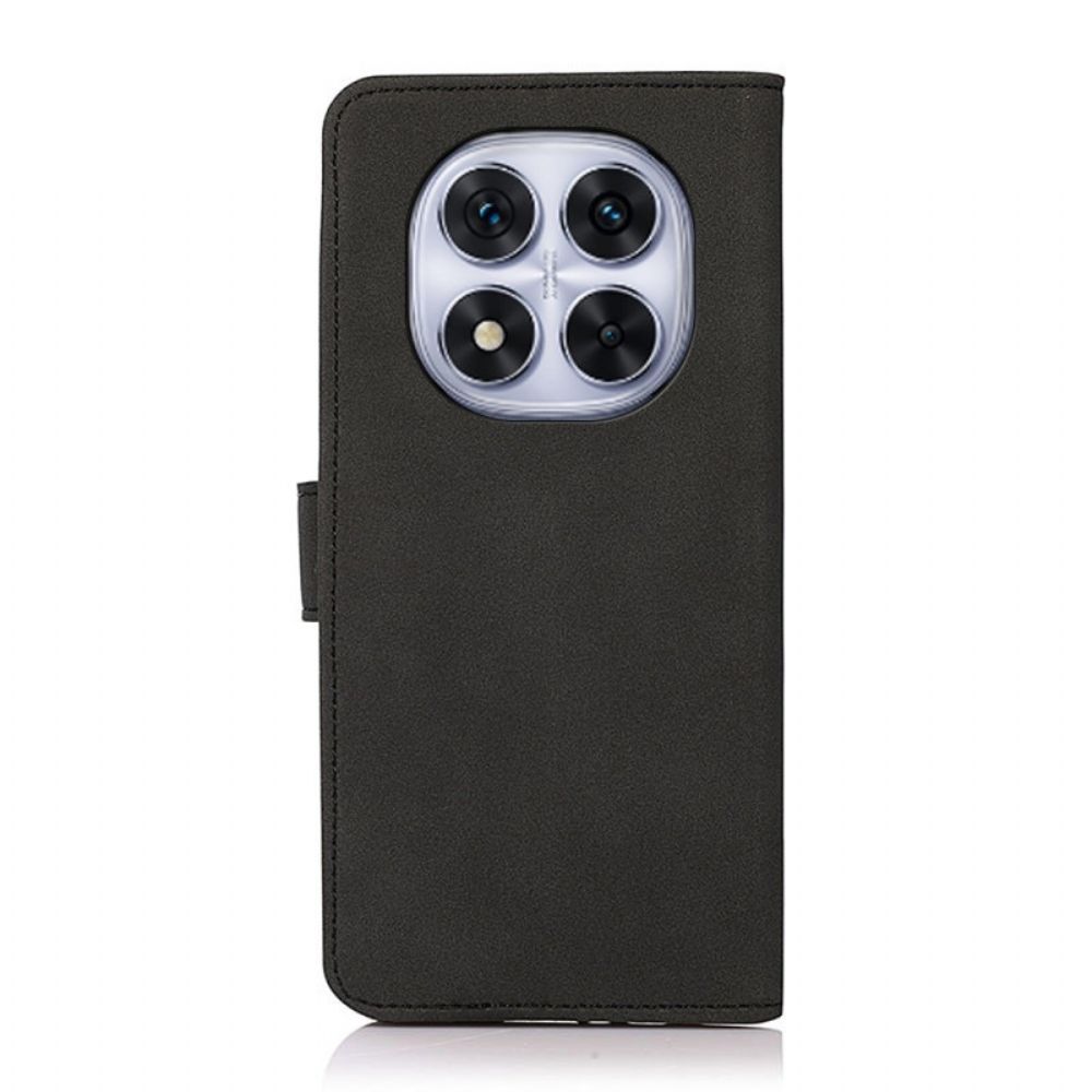 Folio-hoesje Poco X7 5g Telefoonhoesje Abeel Suède-effect