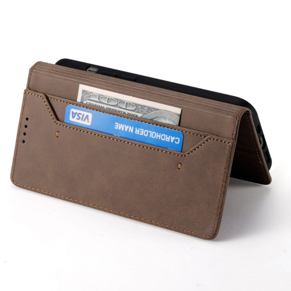 Folio-hoesje Poco X7 5g Telefoonhoesje Vintage Lederlook