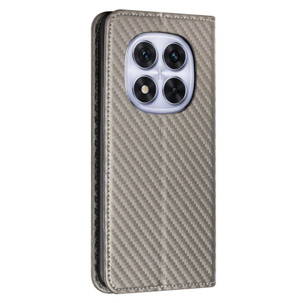 Folio-hoesje Voor Poco X7 5g Carbonvezelbandje