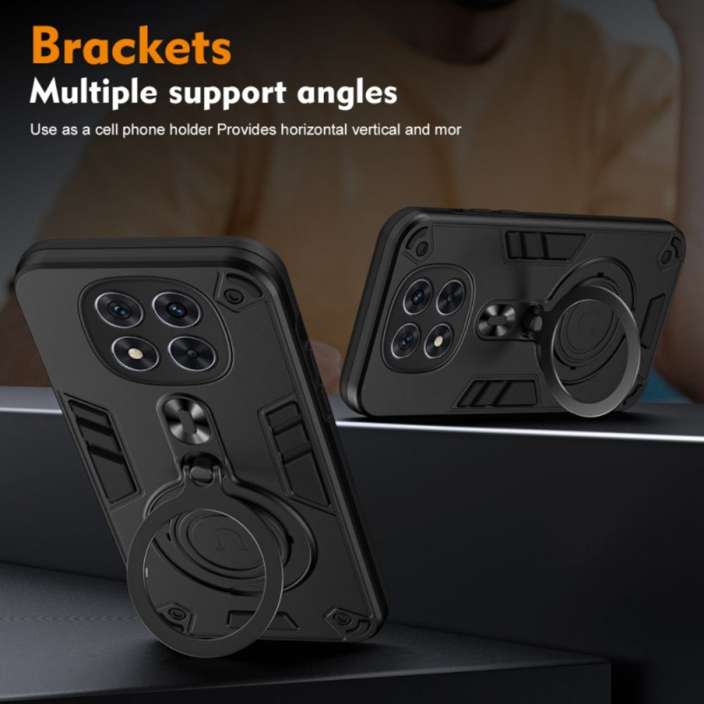 Hoesje Poco X7 5g Draaibare Standaard Bescherming Hoesje