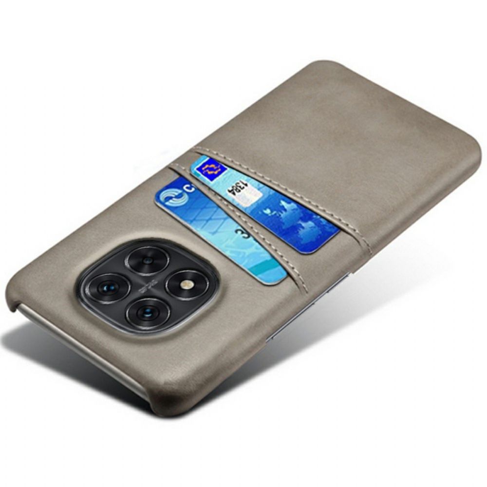 Hoesje Poco X7 5g Dubbele Kaarthouder Met Lederlook Bescherming Hoesje
