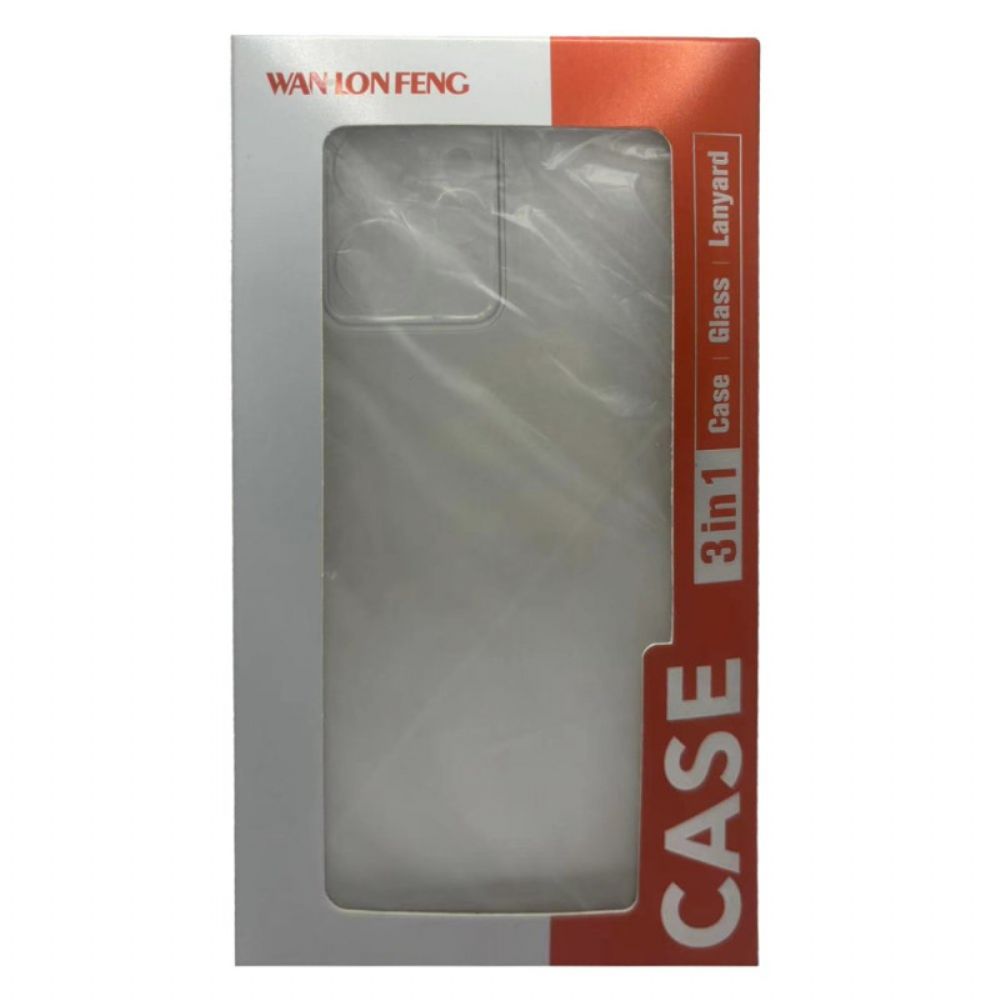 Hoesje Poco X7 5g Versterkte Transparante Schermbeschermer