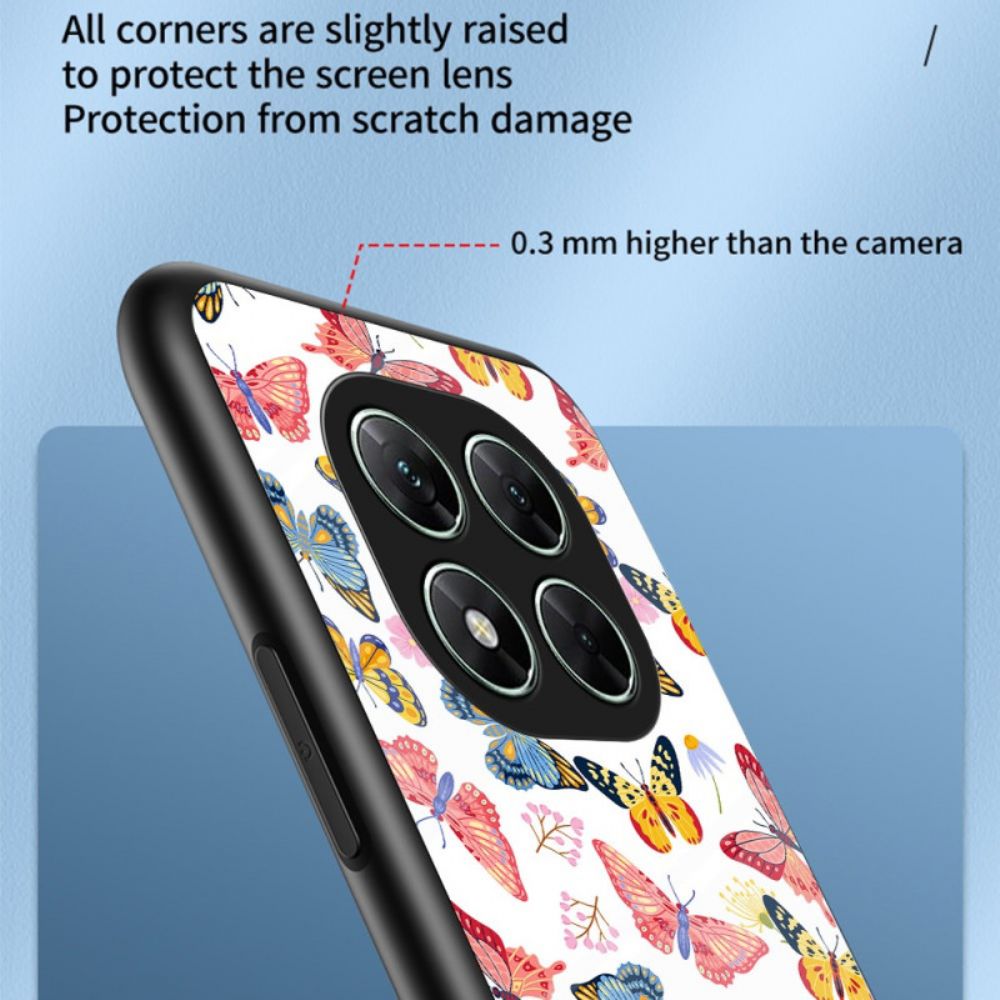 Hoesje Poco X7 5g Vlinderprint